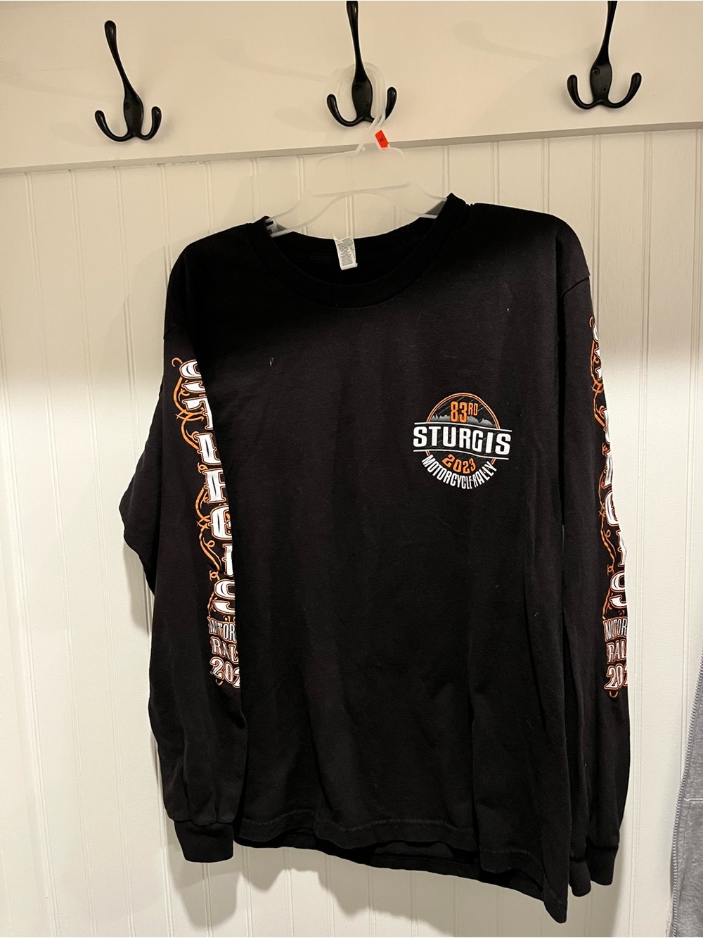 Sturgis 83rd Motorcycle Rally Black Long Sleeve Tee 2023 Size large